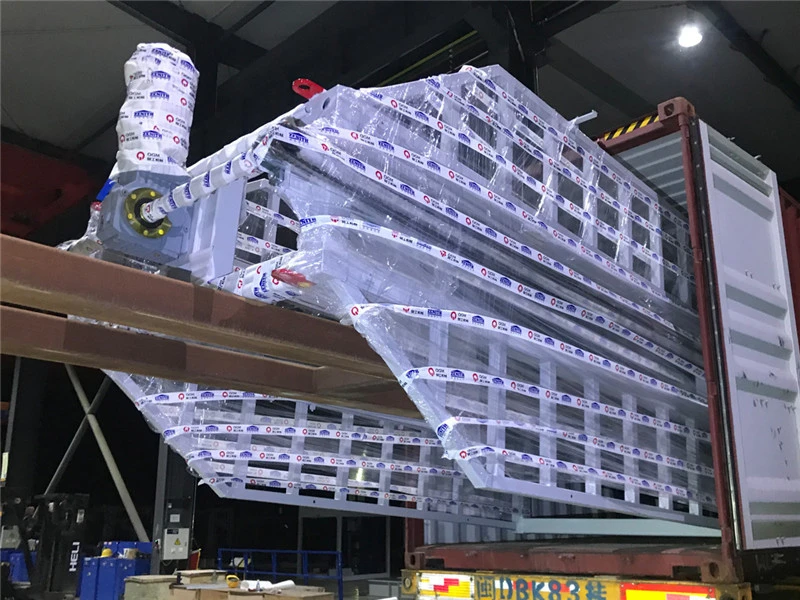 경화 랙 시스템을 갖춘 QGM의 ZN900CG 자동 블록 기계가 엘살바도르로 보내졌습니다.