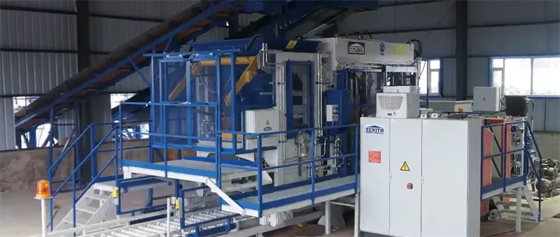 완전 자동화된 다층 콘크리트 연동 벽돌 생산 프로젝트가 아프리카에서 시작되었습니다.