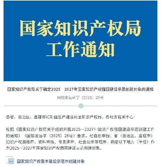 Quangong Machinery Co., Ltd.가 국가 지적재산권 시범기업 후보로 선정되었습니다.