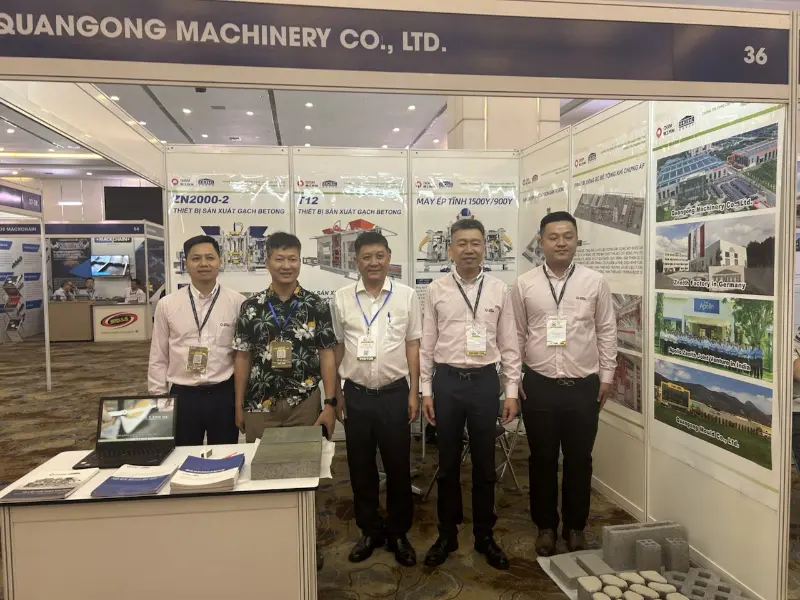 동남아 인프라 입지 심화! Quangong Machinery Co., Ltd., 2026 베트남 콘크리트 박람회에서 빛나다